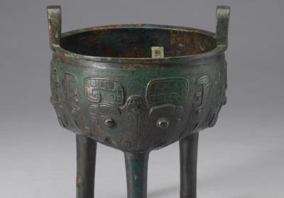 图片[2]-Ding cauldron with animal mask pattern, early Western Zhou period, 1049/45-957 BCE-China Archive